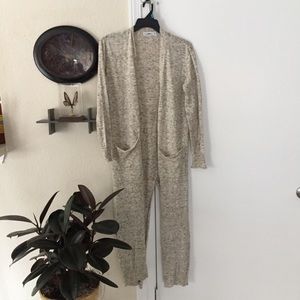 Zara full length fishtail cardigan